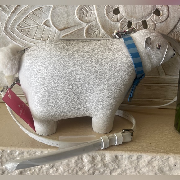 ♠️Kate Spade New York Arctic Friends Polar Bear Crossbody Leather Bag♠️ - Picture 6 of 11